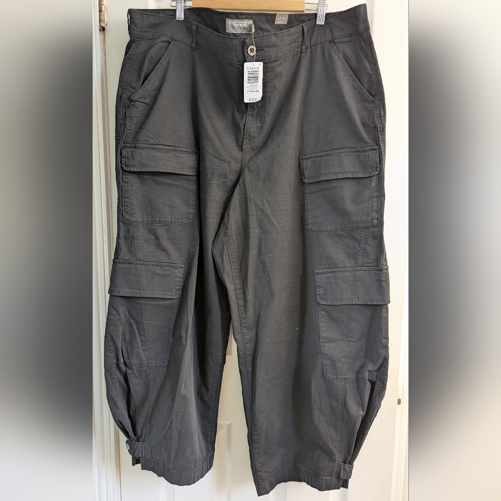 torrid Black Cargo Pants with Multi-Pocket Utility